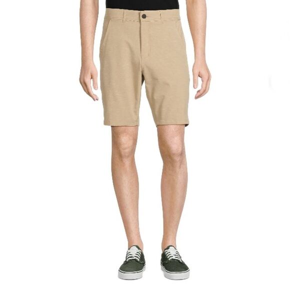 Men's Lightweight Flat Front Shorts, 9" Inseam, Size 44 - Picture 6 of 9